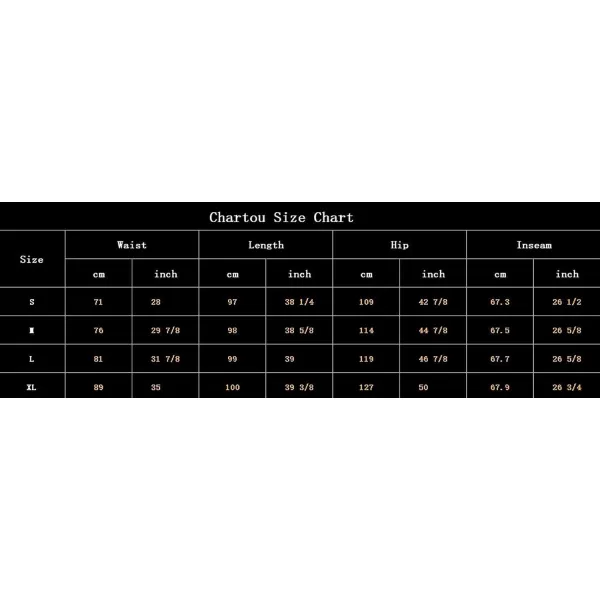 CHARTOU Women's Spring Drawstring Waist Loose Fit Cotton Straight Leg Palazzo Beach Pants