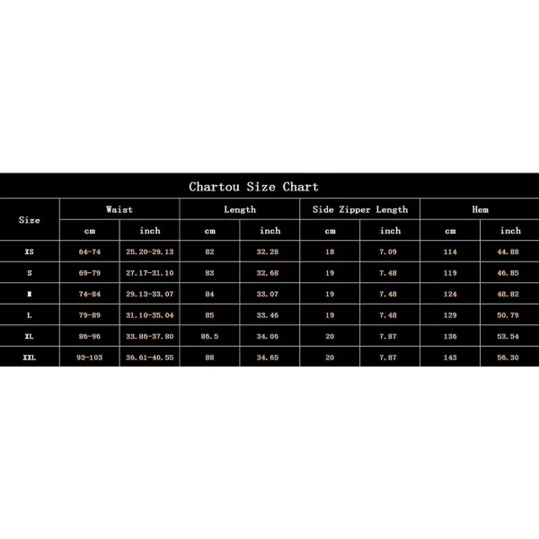 CHARTOU Women's Stretchy High Waist Woolen Flared A Line Swing Maxi Long Skirt