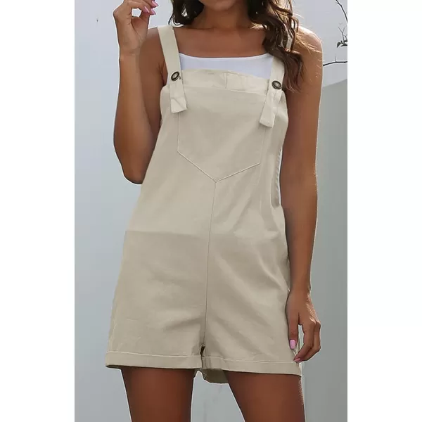 CHARTOU Women's Summer Straps Backless Loose Romper Jumpsuit Short Overalls