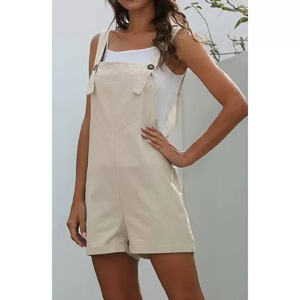 CHARTOU Women's Summer Straps Backless Loose Romper Jumpsuit Short Overalls