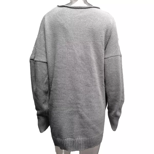 CHARTOU Women's Trendy V Neck Crisscross Knitted Sweater Pullover Knitwear