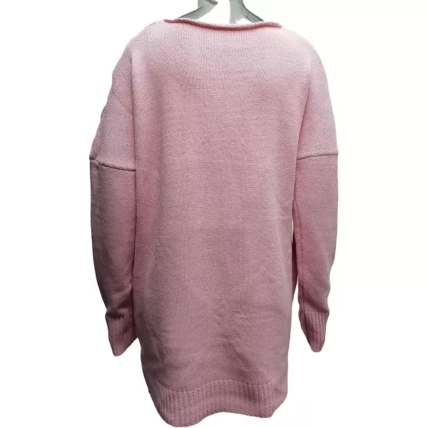 CHARTOU Women's Trendy V Neck Crisscross Knitted Sweater Pullover Knitwear