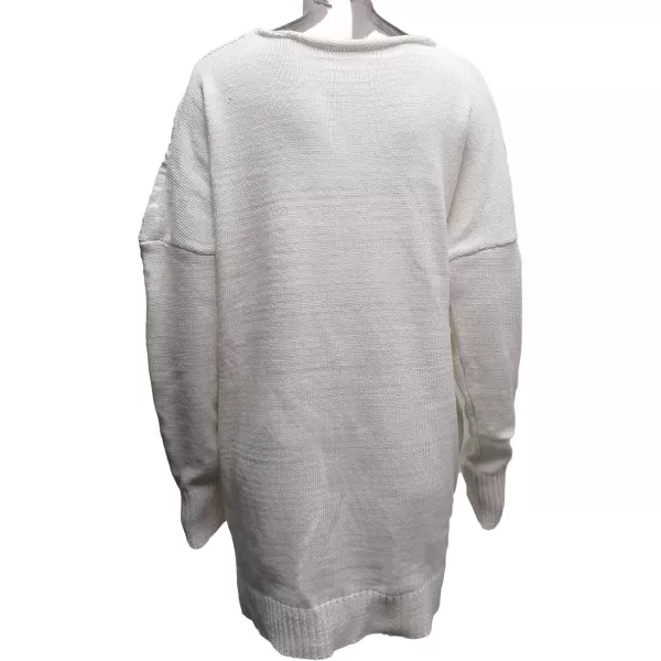 CHARTOU Women's Trendy V Neck Crisscross Knitted Sweater Pullover Knitwear