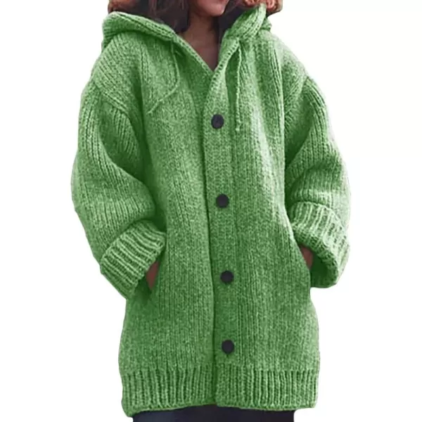 CHARTOU Women's Winter Hoodies Oversized Chunky Knit Cardigan Sweater Outwear