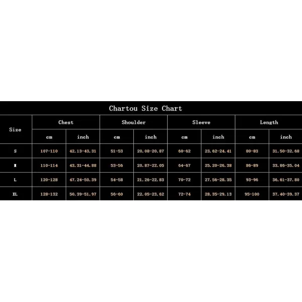 CHARTOU Men's Hooded Long Sleeve Open Front Midi Long Knitted Cardigan