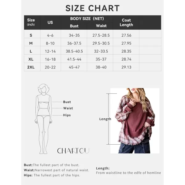 CHARTOU Oversized Sweatshirt for Women Patchwork Plaid Long Sleeve Checkered Raw Hem Loose Pullover Y2k Shirt Top
