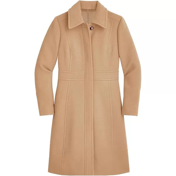 CHARTOU Women Wool Blend Pea Coat Jacket Winter Single Breasted Woolen Turndown Trench Coat Peacoat Overcoat