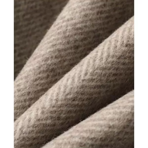 CHARTOU Women Wool Coat Peacoat Jacket Thick Loose Double Breasted Pea Coat Woolen Winter Overcoat