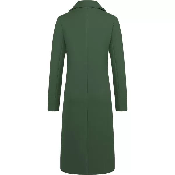 CHARTOU Women's Elegant Lapel Collar Single Breast Wool Blend Overcoat Outwear