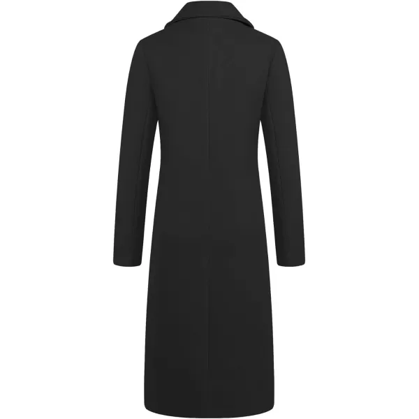 CHARTOU Women's Elegant Lapel Collar Single Breast Wool Blend Overcoat Outwear