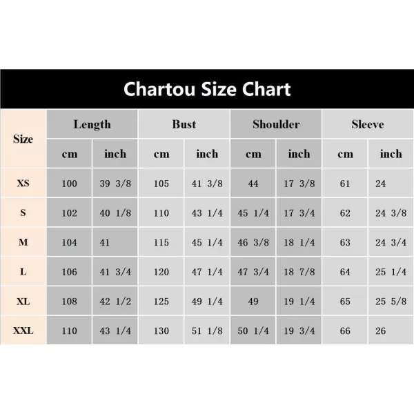 CHARTOU Women's Oversized Wool Blend Notch Lapel Double Breasted Pea Coat