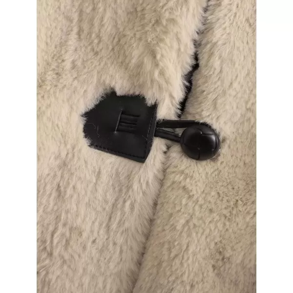 CHARTOU Women's Sherpa Fleece Jacket Casual Toggle Button Faux Fur Coat Winter Warm Outwear
