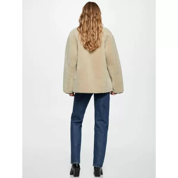 CHARTOU Women's Sherpa Fleece Jacket Casual Toggle Button Faux Fur Coat Winter Warm Outwear