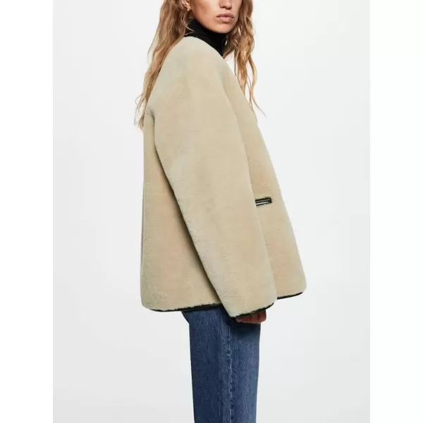CHARTOU Women's Sherpa Fleece Jacket Casual Toggle Button Faux Fur Coat Winter Warm Outwear