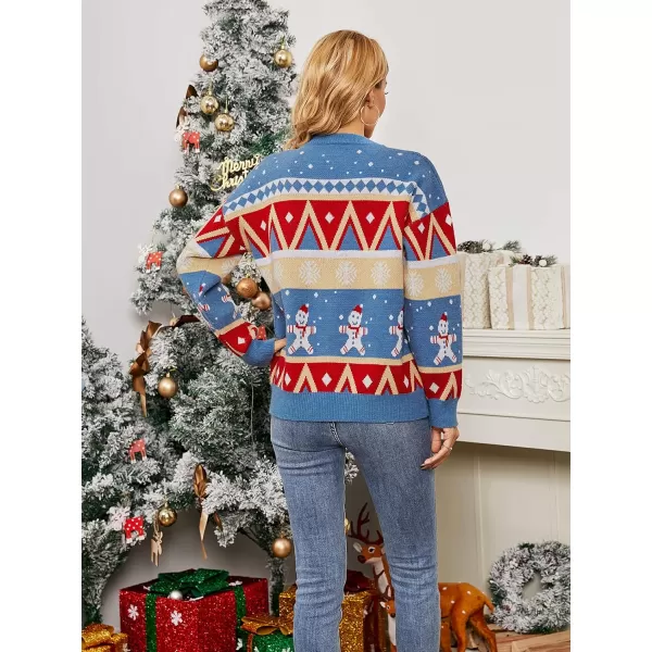 CHARTOU Women's Ugly Christmas Sweater, Chunky Knit Xmas Party Pullover Jumpers
