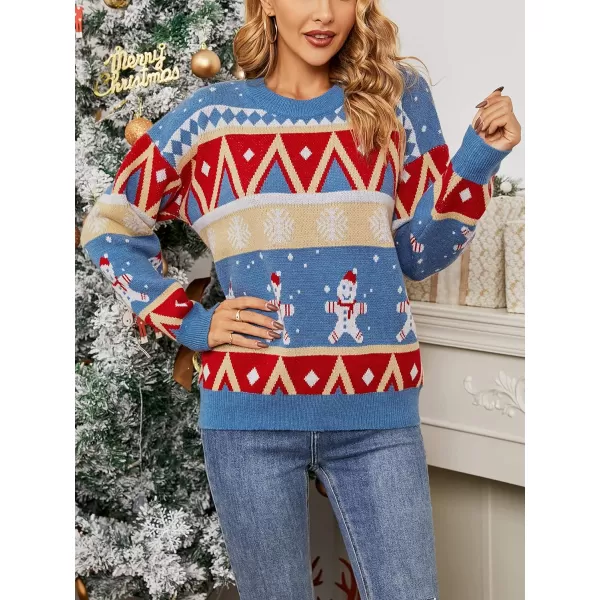 CHARTOU Women's Ugly Christmas Sweater, Chunky Knit Xmas Party Pullover Jumpers