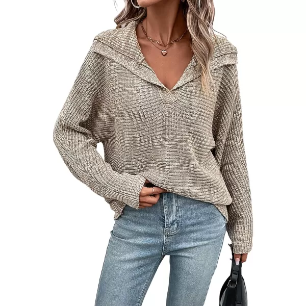 CHARTOU Women's Vintage Lightweight Shawl Lapel Long Sleeve Pullover Sweater