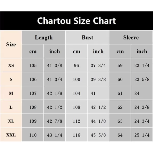 CHARTOU Women's Winter Wool Blend Double Breasted Slim Long Trench Coat Overcoat