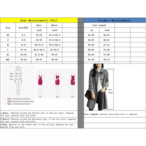 CHARTOU Women's Wool Blend Coat Herringbone Tweed Single Breasted Pea Coat Overcoat
