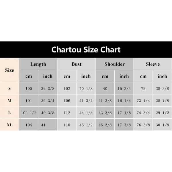 CHARTOU Women's Wool Blend Wrap Coat Notch Lapel Double Breasted Overcoat Pea Coat with Belt
