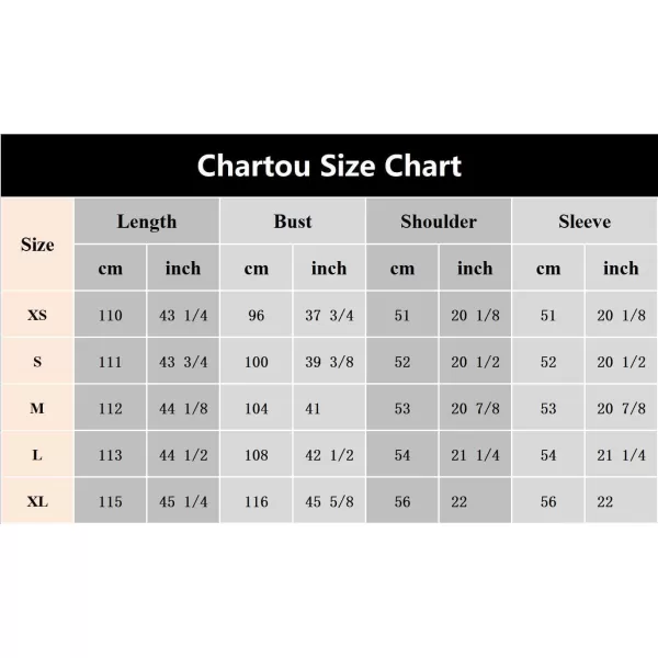 CHARTOU Women's Woolen Overcoat Notched Lapel Double Breasted Oversized Wool Blend Trench Coat