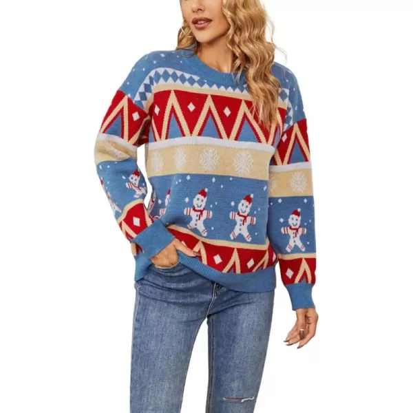 CHARTOU Women's Ugly Christmas Sweater, Chunky Knit Xmas Party Pullover Jumpers