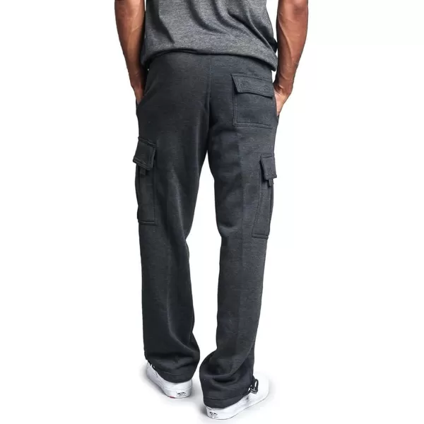 CHARTOU Men Casual Straight Leg Elastic Waist Lounge Pants Cargo Sweatpants with Pockets Drawstring