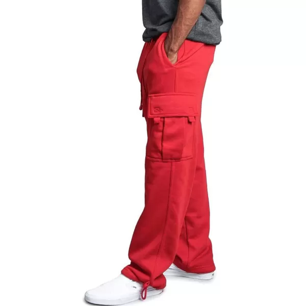 CHARTOU Men Casual Straight Leg Elastic Waist Lounge Pants Cargo Sweatpants with Pockets Drawstring