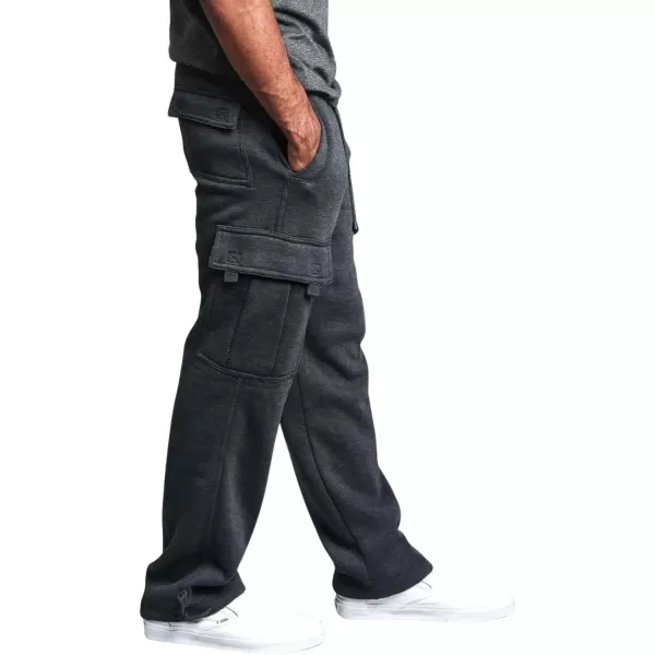 CHARTOU Men Casual Straight Leg Elastic Waist Lounge Pants Cargo Sweatpants with Pockets Drawstring
