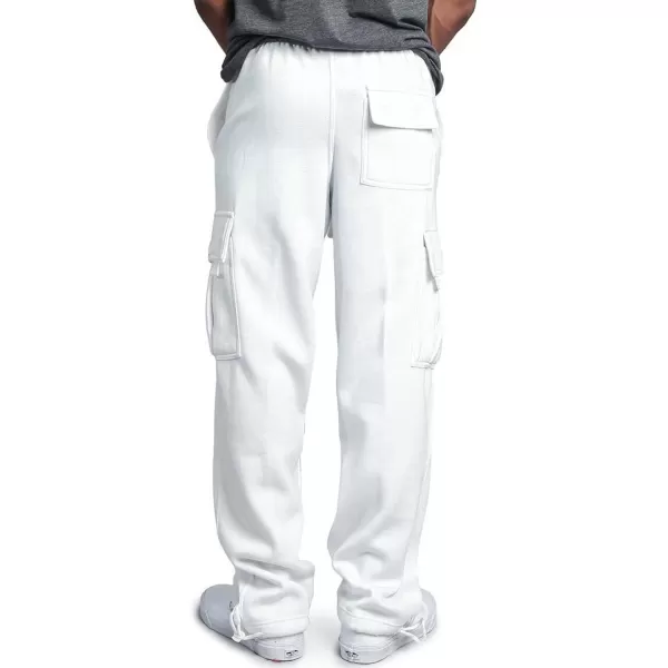 CHARTOU Men Casual Straight Leg Elastic Waist Lounge Pants Cargo Sweatpants with Pockets Drawstring