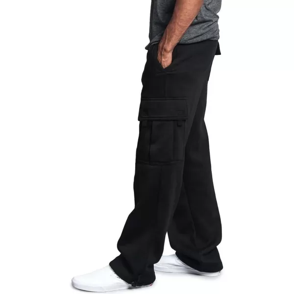 CHARTOU Men Casual Straight Leg Elastic Waist Lounge Pants Cargo Sweatpants with Pockets Drawstring