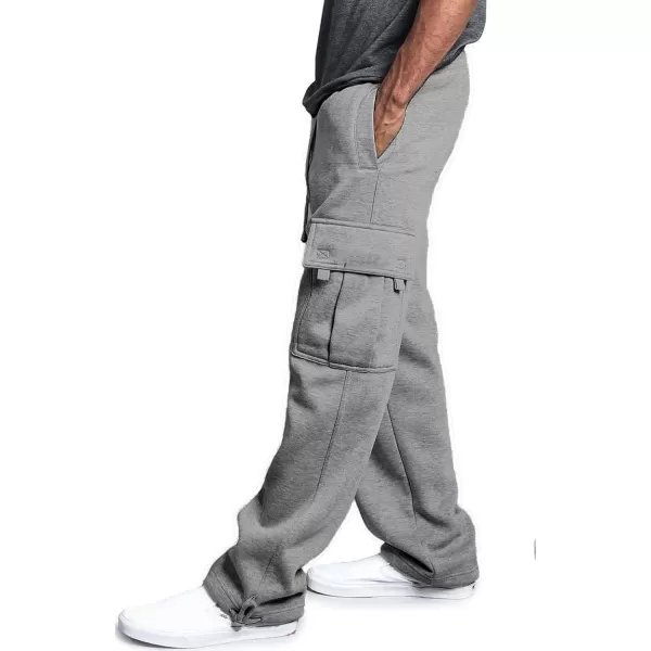 CHARTOU Men Casual Straight Leg Elastic Waist Lounge Pants Cargo Sweatpants with Pockets Drawstring