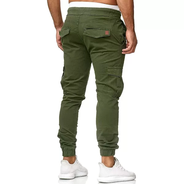 CHARTOU Men's Athletic Sweatpants Drawstring Elastic Waist Tapered Jogger Cargo Pants