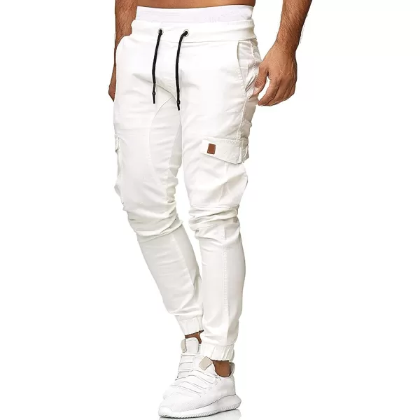 CHARTOU Men's Athletic Sweatpants Drawstring Elastic Waist Tapered Jogger Cargo Pants