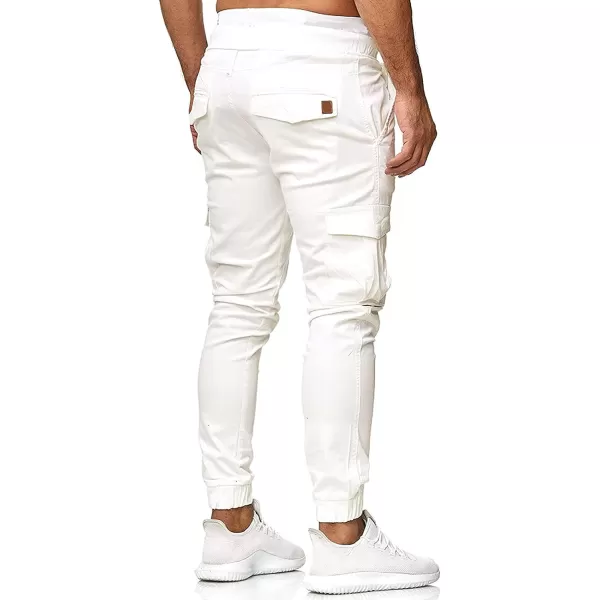 CHARTOU Men's Athletic Sweatpants Drawstring Elastic Waist Tapered Jogger Cargo Pants