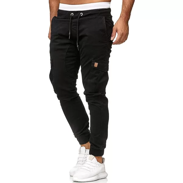 CHARTOU Men's Athletic Sweatpants Drawstring Elastic Waist Tapered Jogger Cargo Pants