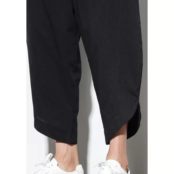 CHARTOU Men's Baggy Drawstring Waist Wide-Leg Loose Fit Lightweight Harem Crop Pants