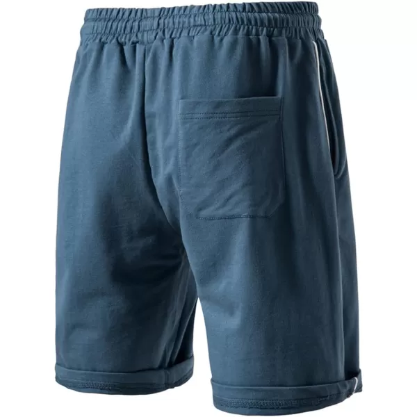 CHARTOU Men's Casual Elastic Waistband Drawstring Pleated Athletic Jersey Walk Shorts