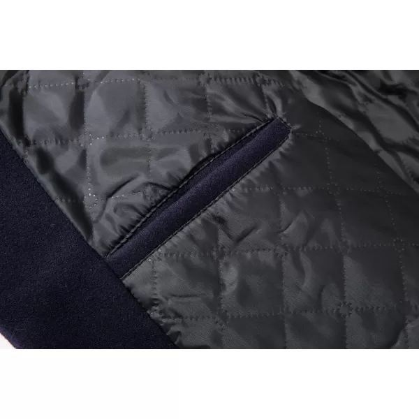 CHARTOU Men's Thicken 1 Button Quilted Peacoat Windproof Wool Coat Overcoat