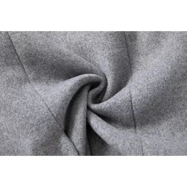 CHARTOU Men's Thicken 1 Button Quilted Peacoat Windproof Wool Coat Overcoat