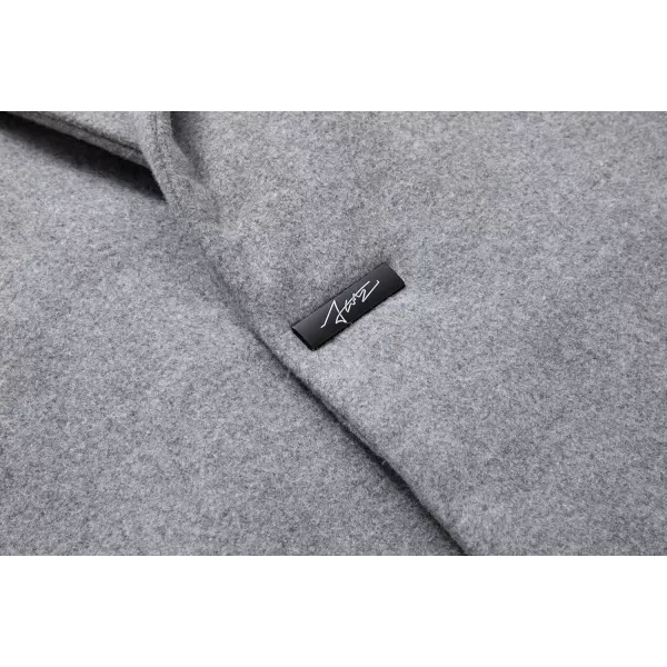 CHARTOU Men's Thicken 1 Button Quilted Peacoat Windproof Wool Coat Overcoat