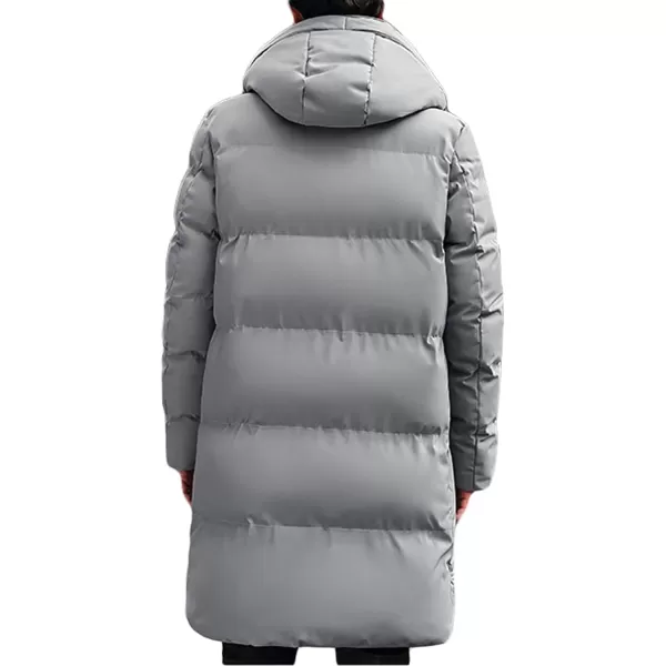 CHARTOU Men's Winter Thermal Hooded Quilted Parka Waterproof Anorak Puffer Jacket Overcoat