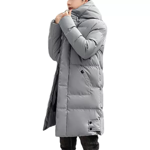 CHARTOU Men's Winter Thermal Hooded Quilted Parka Waterproof Anorak Puffer Jacket Overcoat