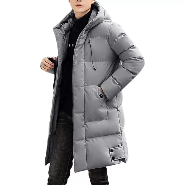 CHARTOU Men's Winter Thermal Hooded Quilted Parka Waterproof Anorak Puffer Jacket Overcoat