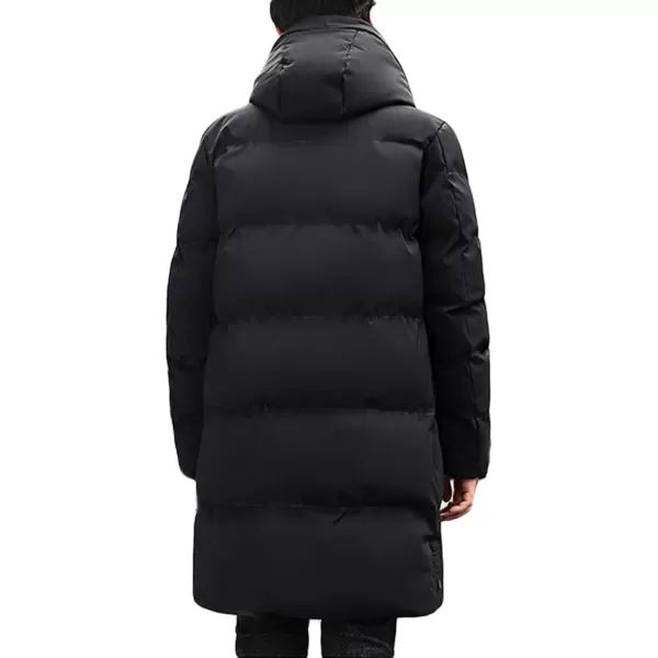 CHARTOU Men's Winter Thermal Hooded Quilted Parka Waterproof Anorak Puffer Jacket Overcoat