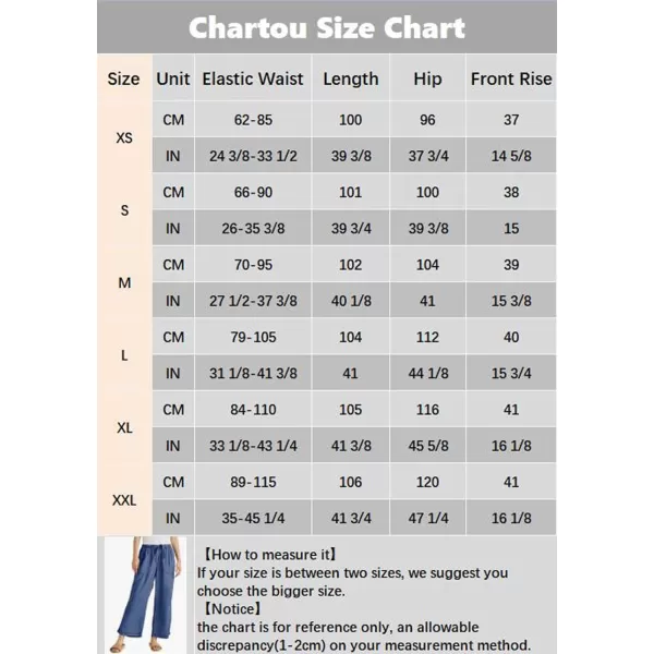 CHARTOU Women Elastic Waist Denim Jean Tencel Pants Pull On Wide Leg Jeans Baggy Palazzo Pants Lightweight