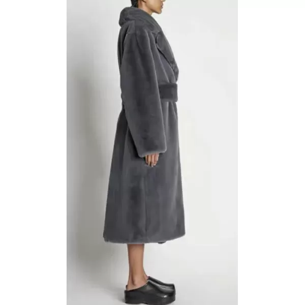 CHARTOU Women Faux Fur Coat Long Sleeve Winter Fluffy Jacket Overcoat Warm Fuzzy Coat Cardigan with Belt Outdoor