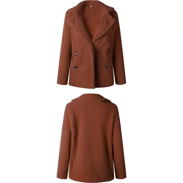 CHARTOU Women Oversized Fluffy Sherpa Fleece Jacket Teddy Bear Coat Winter Warm Faux Shearling Overcoat