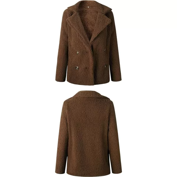 CHARTOU Women Oversized Fluffy Sherpa Fleece Jacket Teddy Bear Coat Winter Warm Faux Shearling Overcoat