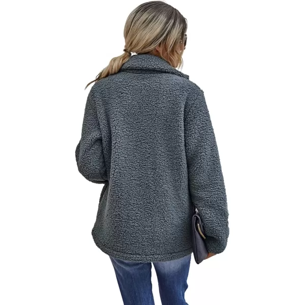 CHARTOU Women Oversized Fluffy Sherpa Fleece Jacket Teddy Bear Coat Winter Warm Faux Shearling Overcoat